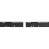 Black Box KVX Series KVM Extender Kit over Fiber - 4K, Dual-Monitor, HDMI/DisplayPort, USB 2.0, Serial, Audio, Local Video