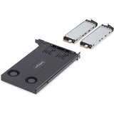 StarTech.com Dual-Bay M.2 NVMe SSD to PCIe x8 Removable Mobile Rack; Bifurcation Required; Tool-less Installation, PCIe Hot-Swap Drive Bay