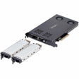 StarTech.com Dual-Bay M.2 NVMe SSD to PCIe x8 Removable Mobile Rack; Bifurcation Required; Tool-less Installation, PCIe Hot-Swap Drive Bay
