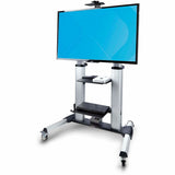 StarTech.com Rolling TV Cart/Stand On Wheels, For 60-100inch Flat Screens and 220lb, Height Adjustable Mobile Trolley Mount/Portable Stand