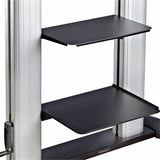 StarTech.com Rolling TV Cart/Stand On Wheels, For 60-100inch Flat Screens and 220lb, Height Adjustable Mobile Trolley Mount/Portable Stand