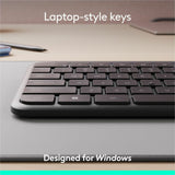 Logitech Signature Slim MK955 Combo for Business, Copilot Edition, Wireless Keyboard and Mouse, Graphite