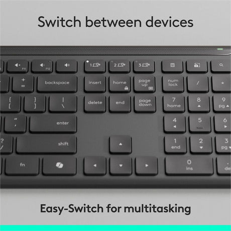Logitech Signature Slim MK955 Combo for Business, Copilot Edition, Wireless Keyboard and Mouse, Graphite