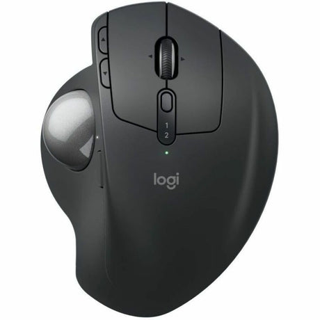 Logitech MX Ergo S Plus Advanced Wireless Trackball Mouse, USB-C Rechargeable Wireless Ergonomic Mouse With Bluetooth and Encrypted Dongle, 6 Programmable Buttons, for PC/Mac (Graphite)