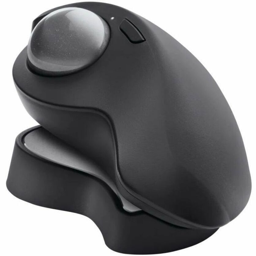 Logitech MX Ergo S Plus Advanced Wireless Trackball Mouse, USB-C Rechargeable Wireless Ergonomic Mouse With Bluetooth and Encrypted Dongle, 6 Programmable Buttons, for PC/Mac (Graphite)