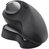 Logitech MX Ergo S Plus Advanced Wireless Trackball Mouse, USB-C Rechargeable Wireless Ergonomic Mouse With Bluetooth and Encrypted Dongle, 6 Programmable Buttons, for PC/Mac (Graphite)