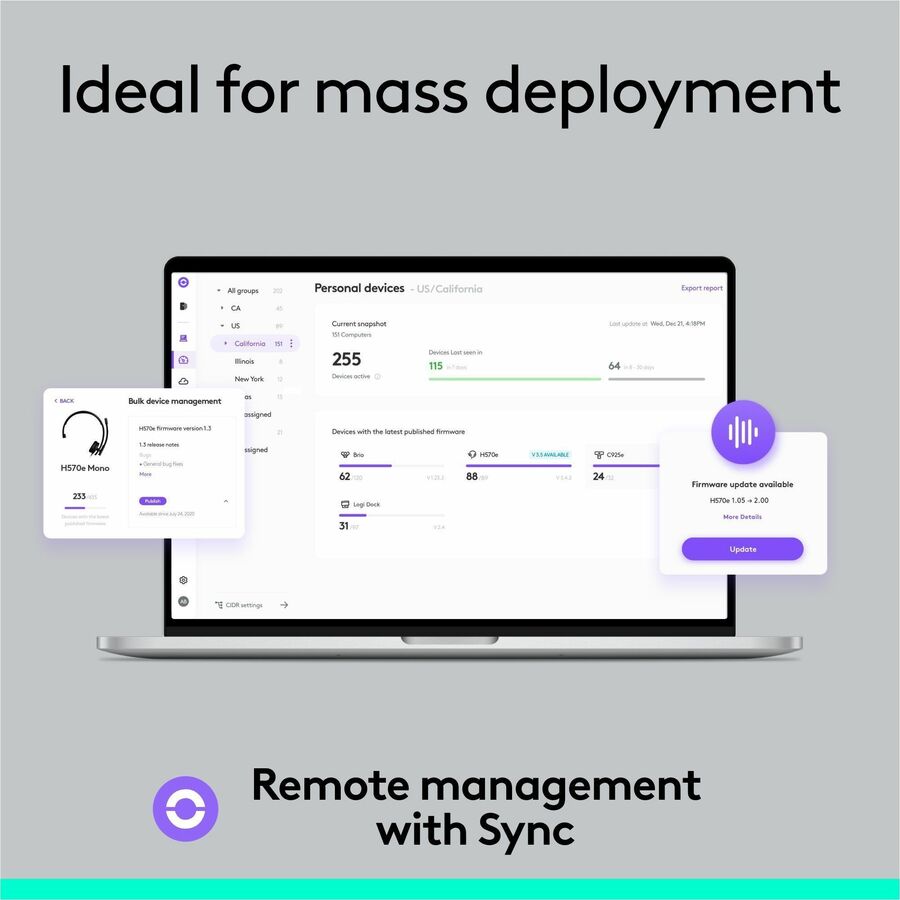 Logitech H570e USB Wired Mono Headset, USB-A, Noise-Canceling Mics, Inline Controls, Certified for Microsoft Teams, Black