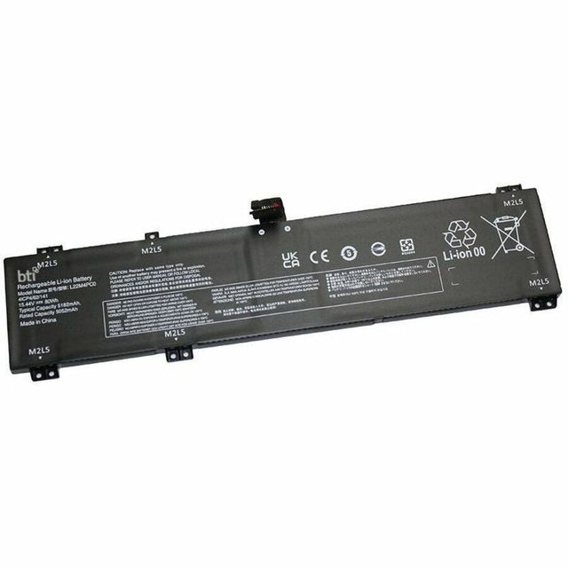 BTI 5B11K38959-BTI 15.44V 80WHR LI-ION BATTERY 5B11K38959, L22M4PC0, SB11K38952, 5B11K38961, L22D4PC0, SB11K38956, 5B11N45395, 5B11N45419, 5B11N45420, SB11N45431, L22B4PC0, 5B11K38949, SB11K38960, 5B11K38953, L22X4PC0, SB11K38954, 5B11K38955, 5B11N45439,