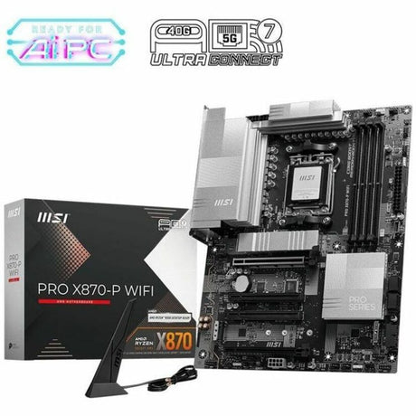 MSI X870-P WIFI Gaming Desktop Motherboard - AMD X870 Chipset - Socket AM5 - ATX