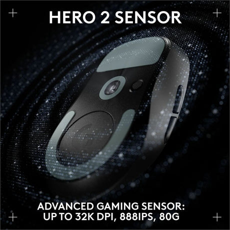 Logitech G PRO X SUPERLIGHT 2 DEX LIGHTSPEED Wireless Gaming Mouse, 60g Pro-Grade Lightweight Mouse With 5 Programmable Buttons, 32k DPI Sensor, USB-C Charging, for PC/Mac - Black