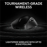 Logitech G PRO X SUPERLIGHT 2 DEX LIGHTSPEED Wireless Gaming Mouse, 60g Pro-Grade Lightweight Mouse With 5 Programmable Buttons, 32k DPI Sensor, USB-C Charging, for PC/Mac - Black