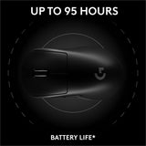 Logitech G PRO X SUPERLIGHT 2 DEX LIGHTSPEED Wireless Gaming Mouse, 60g Pro-Grade Lightweight Mouse With 5 Programmable Buttons, 32k DPI Sensor, USB-C Charging, for PC/Mac - Black