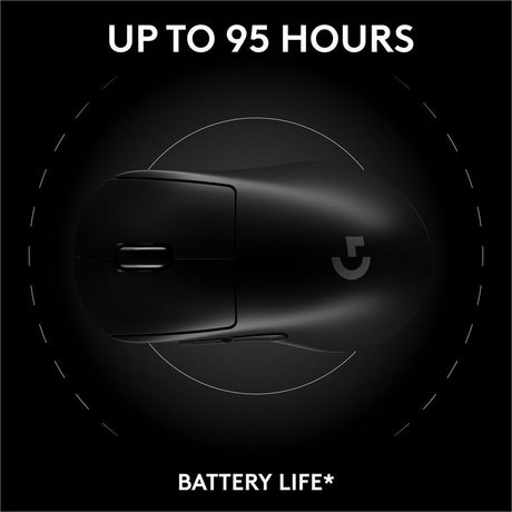 Logitech G PRO X SUPERLIGHT 2 DEX LIGHTSPEED Wireless Gaming Mouse, 60g Pro-Grade Lightweight Mouse With 5 Programmable Buttons, 32k DPI Sensor, USB-C Charging, for PC/Mac - Black