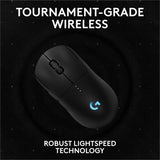 Logitech G PRO 2 LIGHTSPEED Wireless Gaming Mouse, Right- or Left-Handed Mouse with up to 4 Customizable and Switchable Magnetic Side Buttons, 32k DPI Sensor, USB-C Charging, for PC/Mac - Black