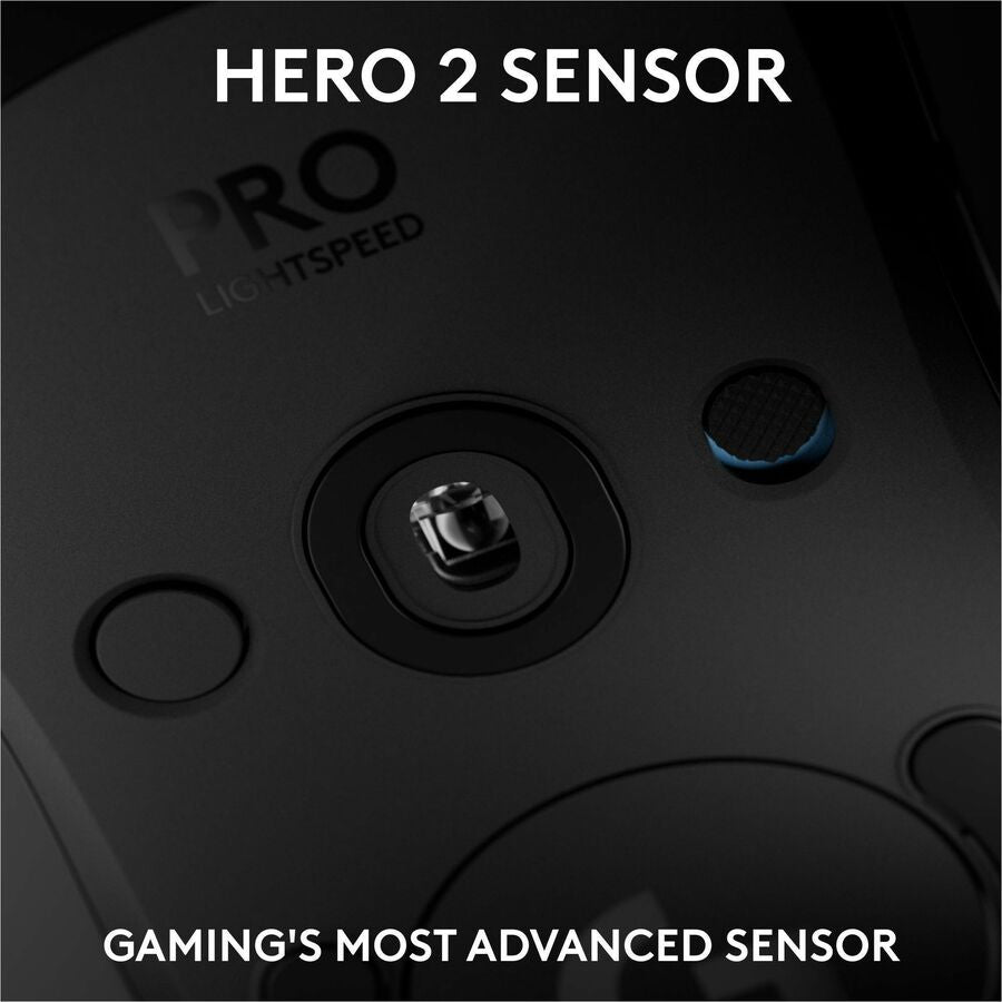 Logitech G PRO 2 LIGHTSPEED Wireless Gaming Mouse, Right- or Left-Handed Mouse with up to 4 Customizable and Switchable Magnetic Side Buttons, 32k DPI Sensor, USB-C Charging, for PC/Mac - Black