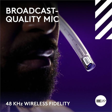 Logitech G Astro A50 LIGHTSPEED Wireless Gaming Headset + Base Station (Gen 5), PRO-G GRAPHENE, 3-System Switching, USB-C to Xbox, PS5, PC/Mac or Nintendo Switch, Bluetooth - White