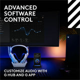 Logitech G Astro A50 LIGHTSPEED Wireless Gaming Headset + Base Station (Gen 5), PRO-G GRAPHENE, 3-System Switching, USB-C to Xbox, PS5, PC/Mac or Nintendo Switch, Bluetooth - White