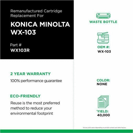 Clover Imaging Remanufactured Waste Container for Konica Minolta WX-103