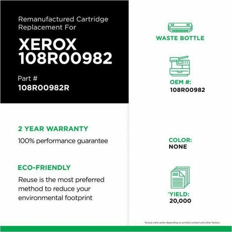 Clover Imaging Remanufactured Waste Container for Xerox 108R00982