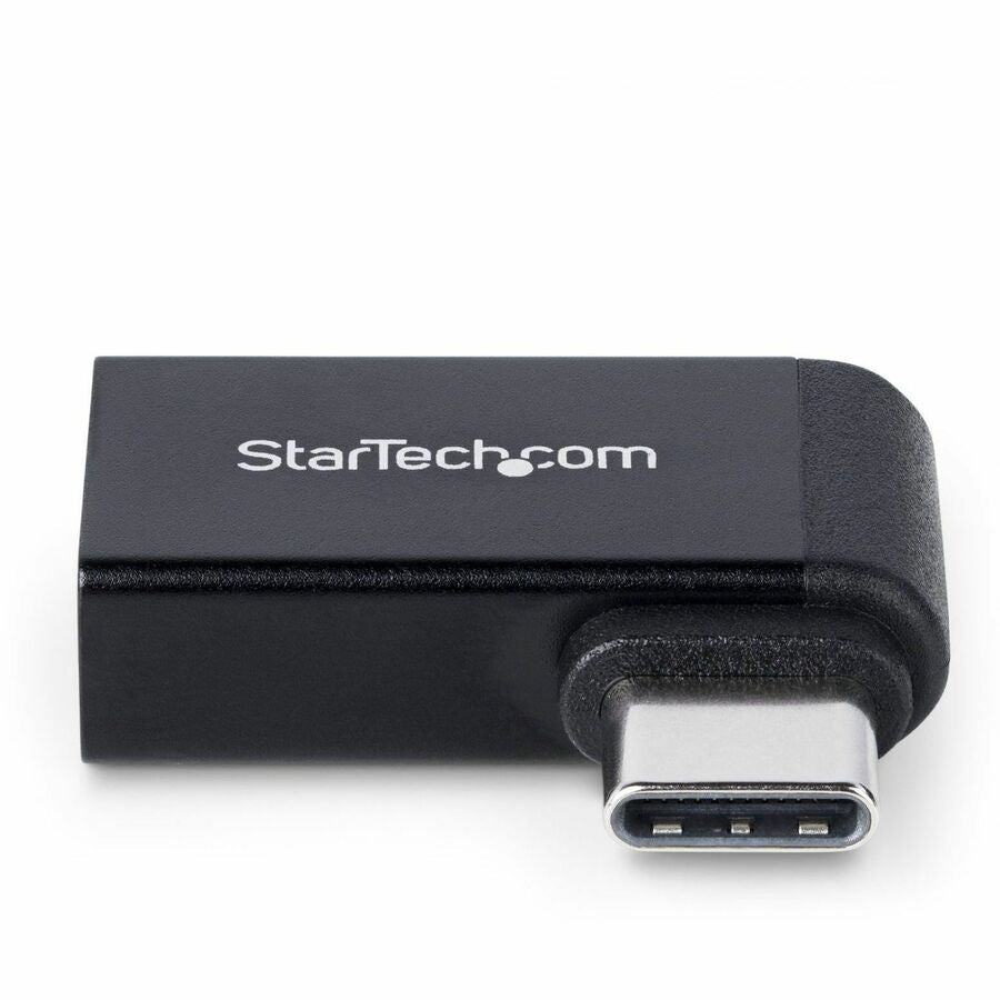 StarTech.com Right Angled USB-C to USB-A Adapter, USB 5Gbps, Compact USB-C Male to USB-A Female Adapter, Durable Metal Housing, M/F