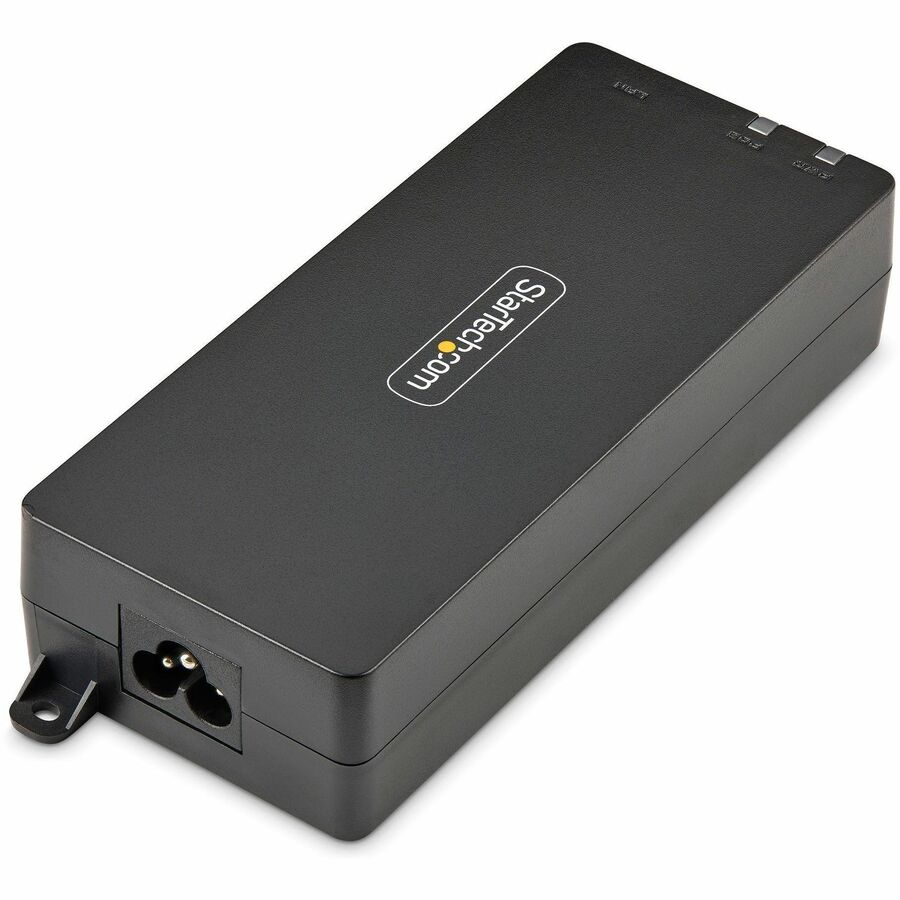StarTech.com 1-Port 10Gbps Gigabit PoE++ Injector, 90W, 2.5/5/10G Ethernet/10/100/1000M, PoE++ (802.3af/at/bt), Wall Mountable, Unmanaged