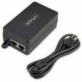 StarTech.com 1-Port 10Gbps Gigabit PoE++ Injector, 60W, 2.5/5/10G Ethernet/10/100/1000M, PoE++ (802.3af/at/bt), Wall Mountable, Unmanaged