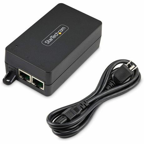 StarTech.com 1-Port 10Gbps Gigabit PoE++ Injector, 60W, 2.5/5/10G Ethernet/10/100/1000M, PoE++ (802.3af/at/bt), Wall Mountable, Unmanaged