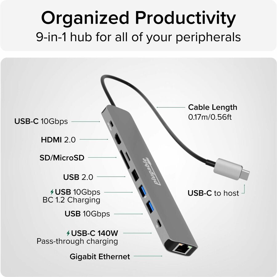 9in1 USBC Hub   140W PD