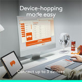 Logitech POP Mouse, Compact and Portable Wireless Bluetooth Mouse With Programmable Buttons and Quiet Clicks, Easy-Switch Between up to 3 Devices, Off-White