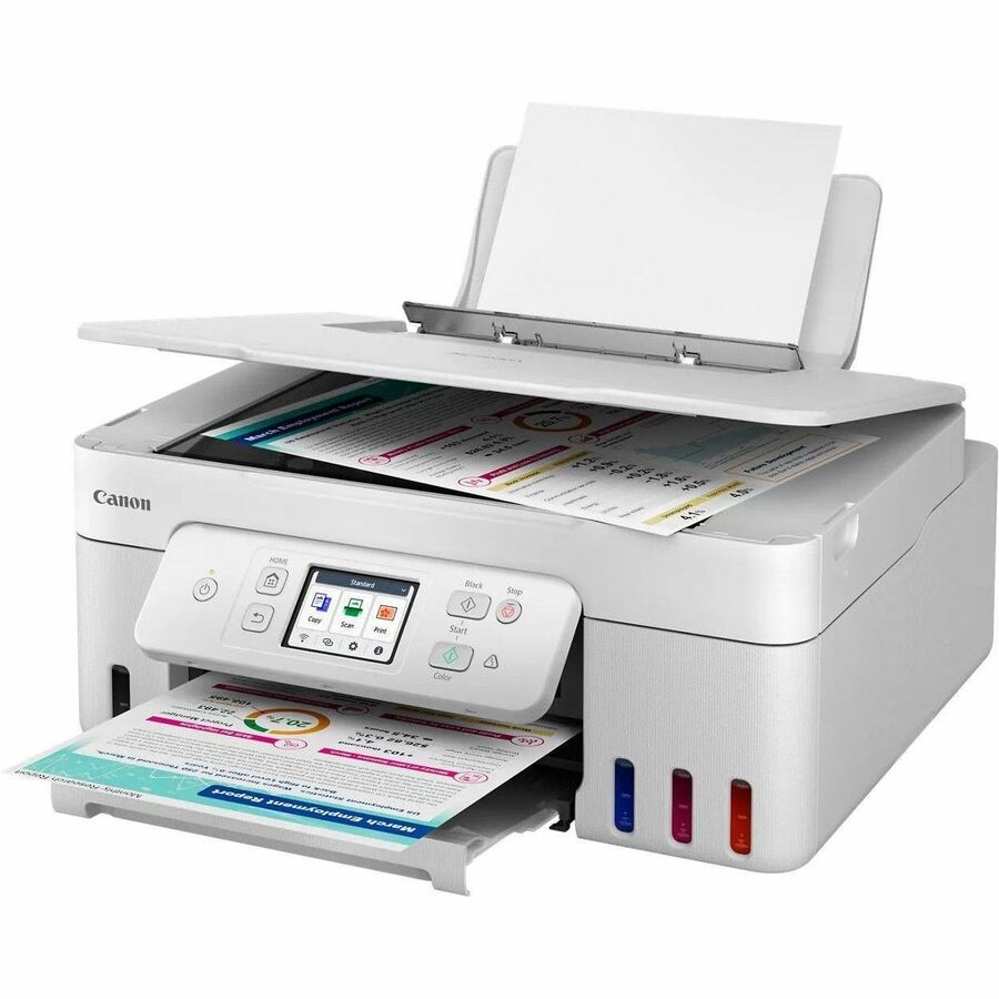 Canon PIXMA G3290 Wireless MegaTank Inkjet Multifunction Printer - Color - White