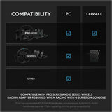 Logitech G RS Sim Racing Shifter and Handbrake With Easy Mode-Switching, Height-Adjustable Handle, and Table Clamp, for G and PRO Series Wheels, PS, Xbox, and PC Racing Units