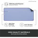 Logitech Desk Mat - Studio Series with Anti-slip Base, Spill-resistant Durable Design, Fine Weave Material, Lilac