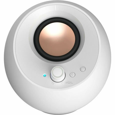 Creative Pebble Pro 2.0 Portable Bluetooth Speaker System - 10 W RMS - White