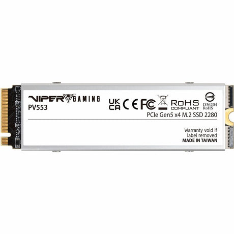 VIPER PV553 PV553P1TBM28H 1000 GB Solid State Drive - M.2 2280 Internal - PCI Express NVMe (PCI Express NVMe 5.0 x4)