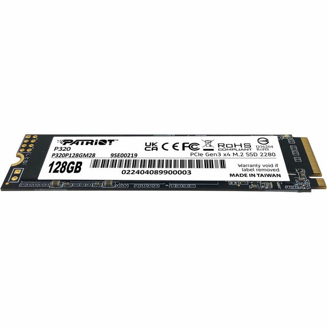 Patriot Memory P320 128 GB Solid State Drive - M.2 2280 Internal - PCI Express NVMe (PCI Express NVMe 3.0 x4)