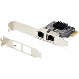StarTech.com 2-Port Gigabit PCIe Network Adapter Card, 10/100/1000Mbps PCI Express NIC, Dual Realtek RTL8111H, TAA Compliant