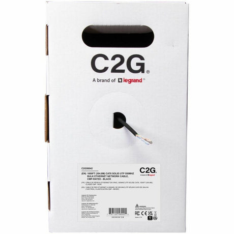 C2G BULK CAT6 UTP CMP TAA BLACK