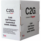 C2G BULK CAT6 UTP CMP TAA BLACK