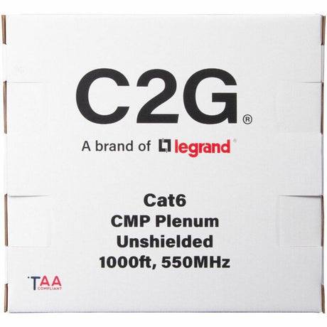 C2G BULK CAT6 UTP CMP TAA BLACK