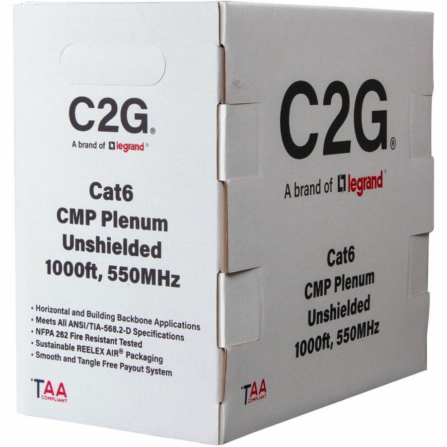 C2G BULK CAT6 UTP CMP TAA PRPLE