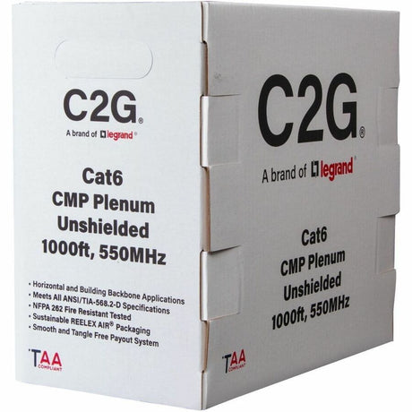 C2G BULK CAT6 UTP CMP TAA PRPLE