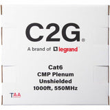 C2G BULK CAT6 UTP CMP TAA PRPLE
