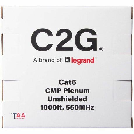 C2G BULK CAT6 UTP CMP TAA GRAY