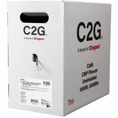 C2G BULK CAT6 UTP CMP TAA GRAY