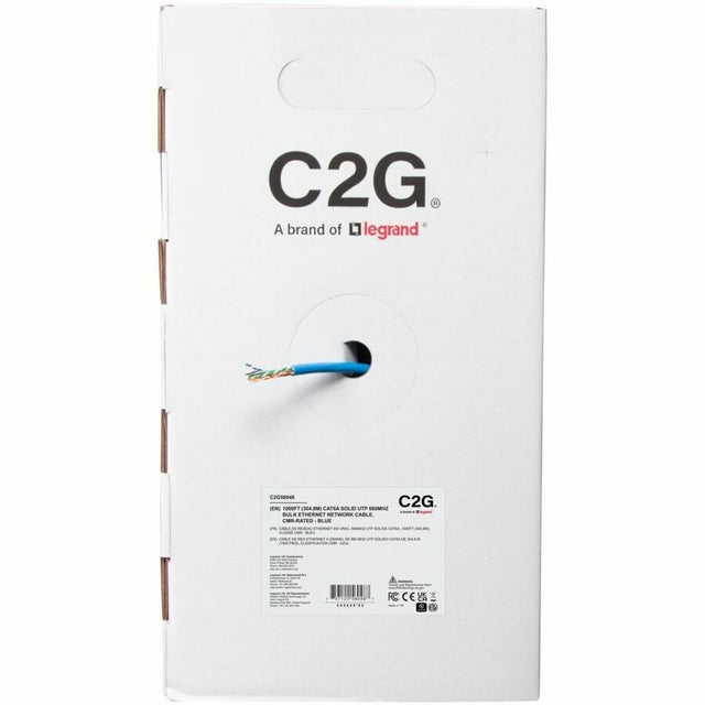 C2G BULK CAT6A UTP CMR TAA BLUE