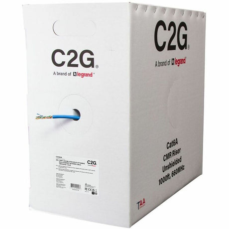 C2G BULK CAT6A UTP CMR TAA BLUE