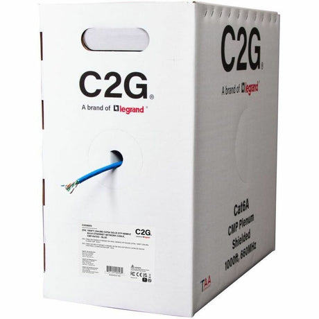 C2G BULK CAT6A STP CMP TAA BLUE