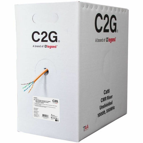 C2G BULK CAT6 UTP CMR TAA ORANG