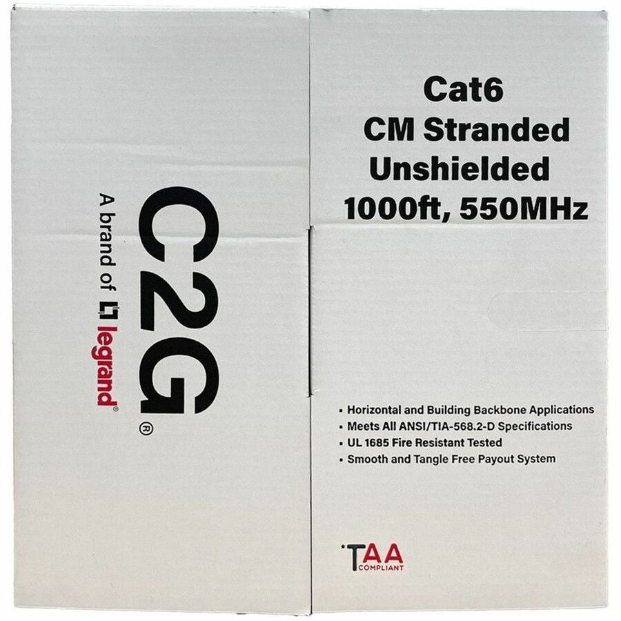 C2G BULK CAT6 UTP CM TAA BLUE