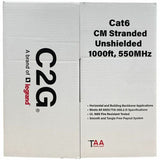 C2G BULK CAT6 UTP CM TAA BLUE